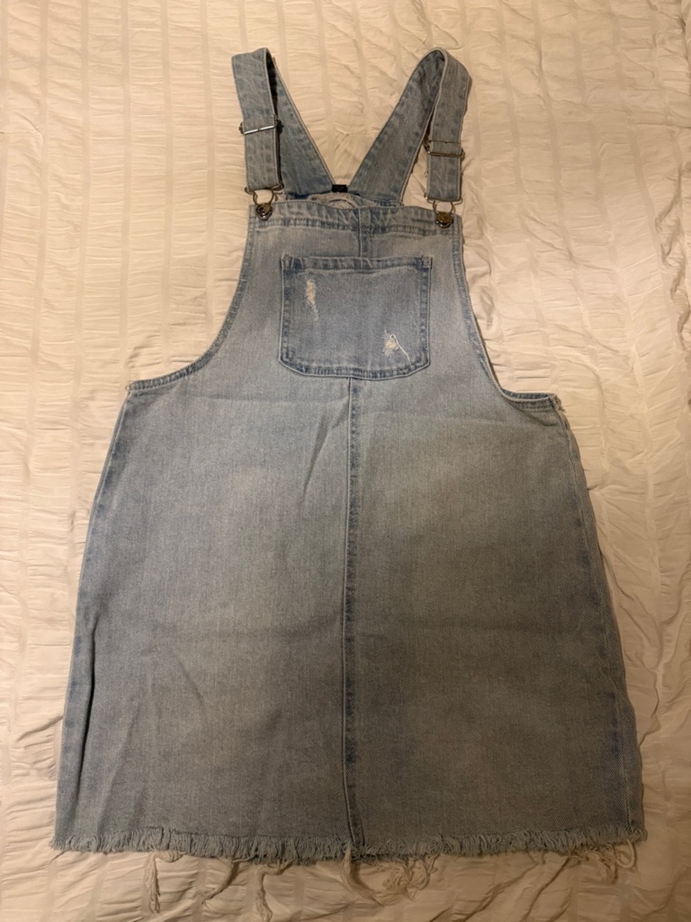 wild fable Light Wash Denim Overall Dress